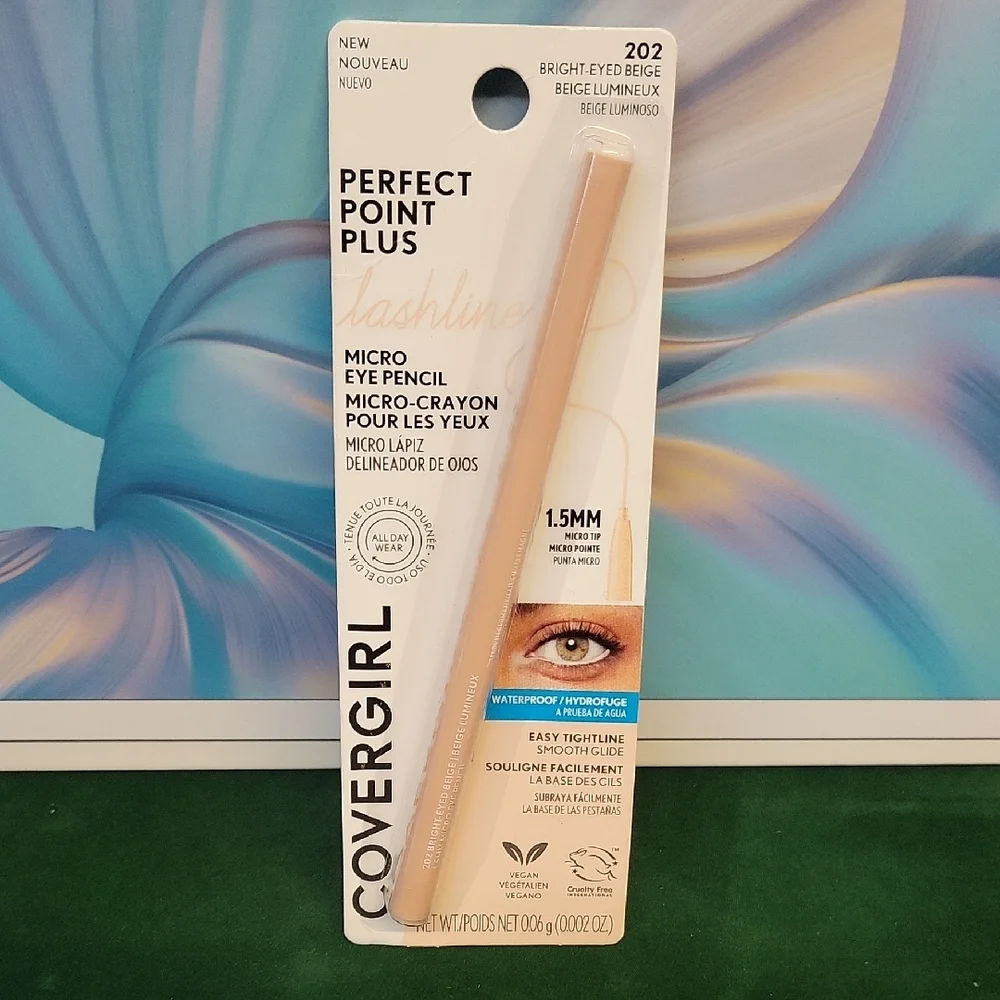 COVERGIRL Perfect Point Plus Micro Eye Pencil 202 Bright Eyed Beige New Sealed
